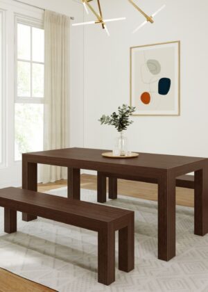 Modern Dining Set with Benches - 72