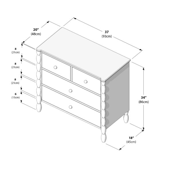 Lind 4-Drawer Dresser Tamar Associates Limited Lind 4-Drawer Dresser Tamar Associates Limited
