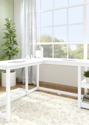 Corner Desk with Shelves